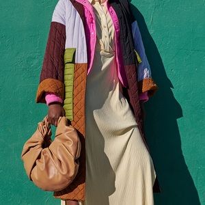 Mansur Gavriel Scrunchie Ruched Leather Bag